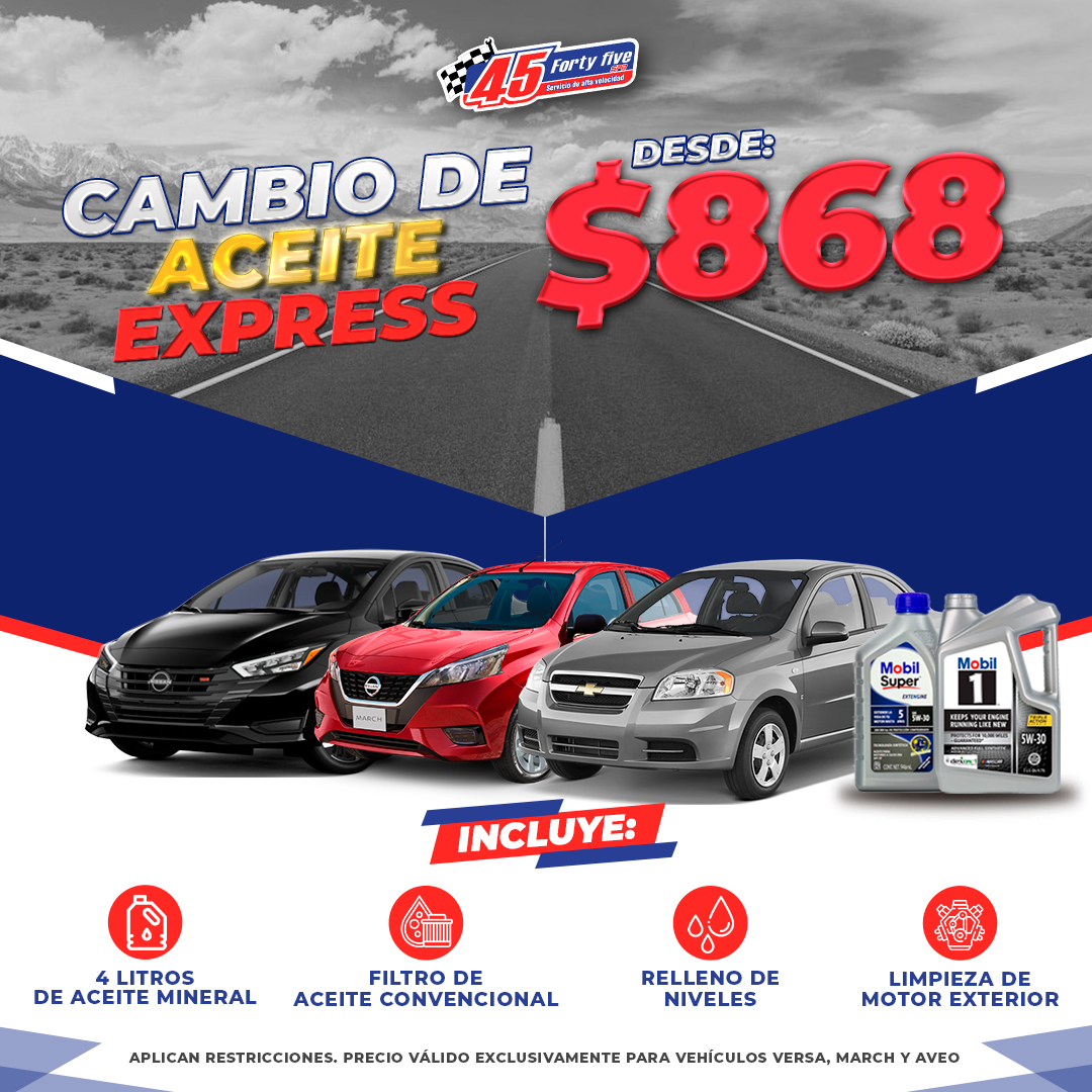 Cambio de aceite express 869 POST